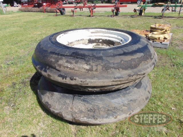 (2) 14.9-30 front single rib tires, 